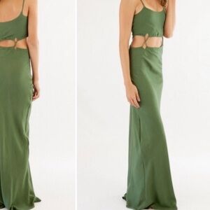 Acacia Swimwear Forest Green Maxi Skirt